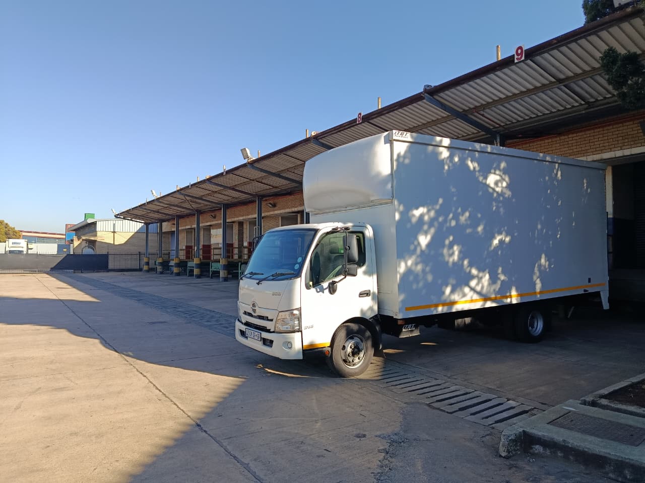 Loading and receiving area at the depot